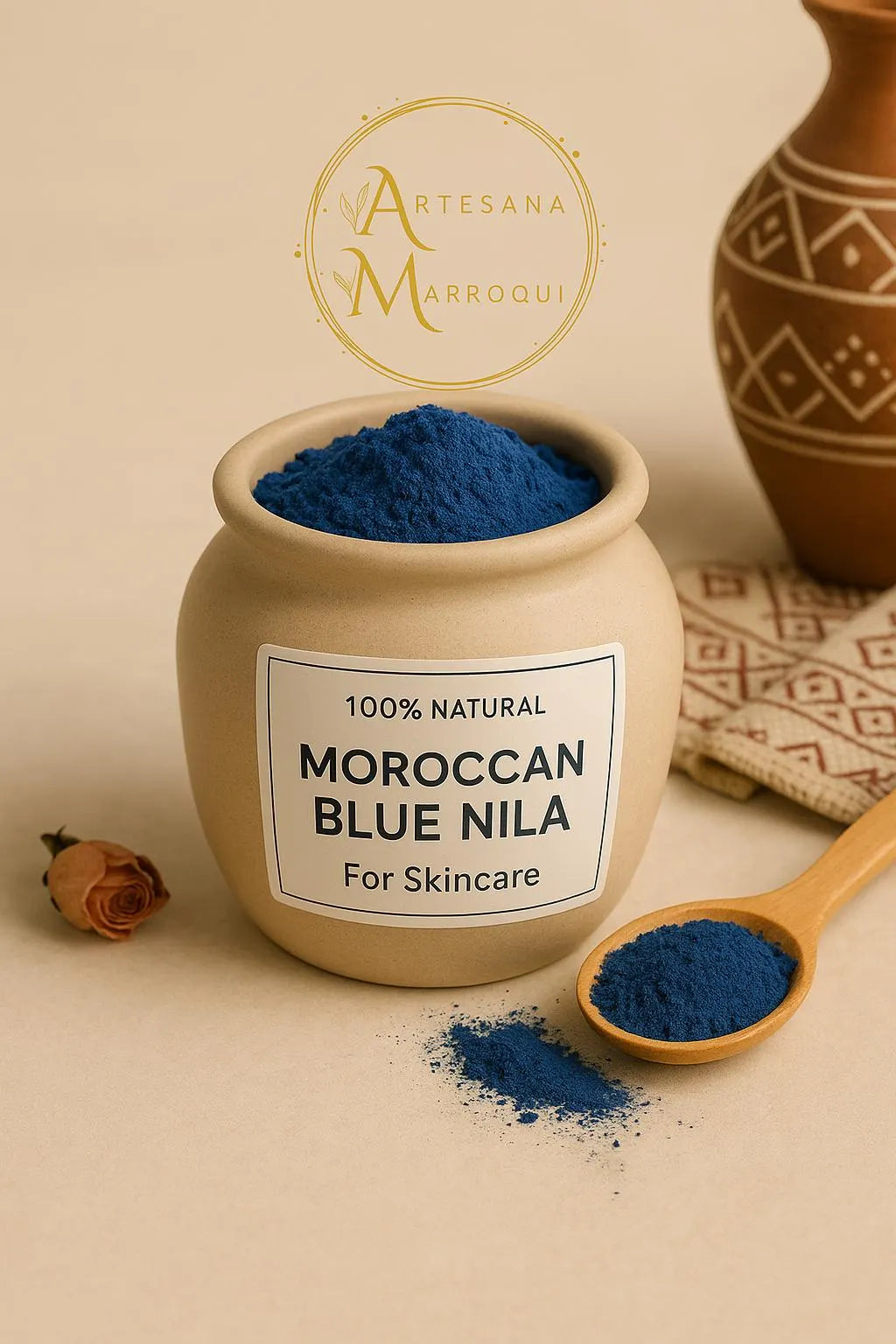 Nila Bleu – Poudre d’Indigo 100 % Pure du Maroc - النيلة الزرقاء المغربية